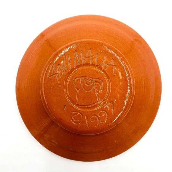 Animalia STUD Small Terra-cotta Bowl Trinket Ring Dish, 1997, Multicolor - Picture 4 of 7